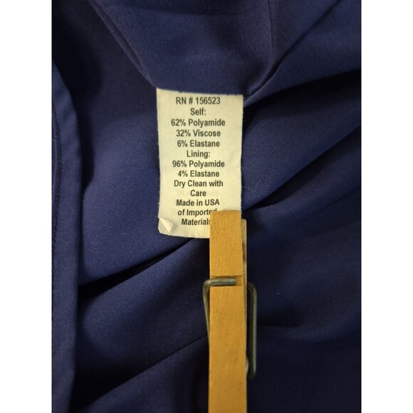 BLACK HALO Women's Dress Kensington Purple Knit Midi 3/4 Sleeve V Neck Size 10 - Picture 10 of 14